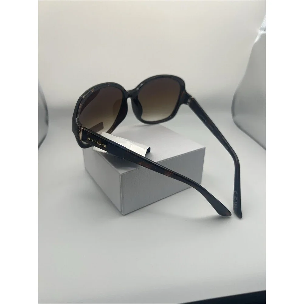 Tommy Hilfiger Hilfiger WP OL577 Oversized Oval Sunglasses Shiny Brown